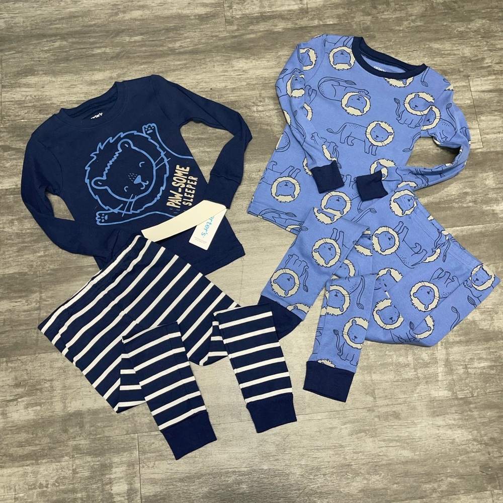 New Carters Paw-some sleeper 4 pc pjs